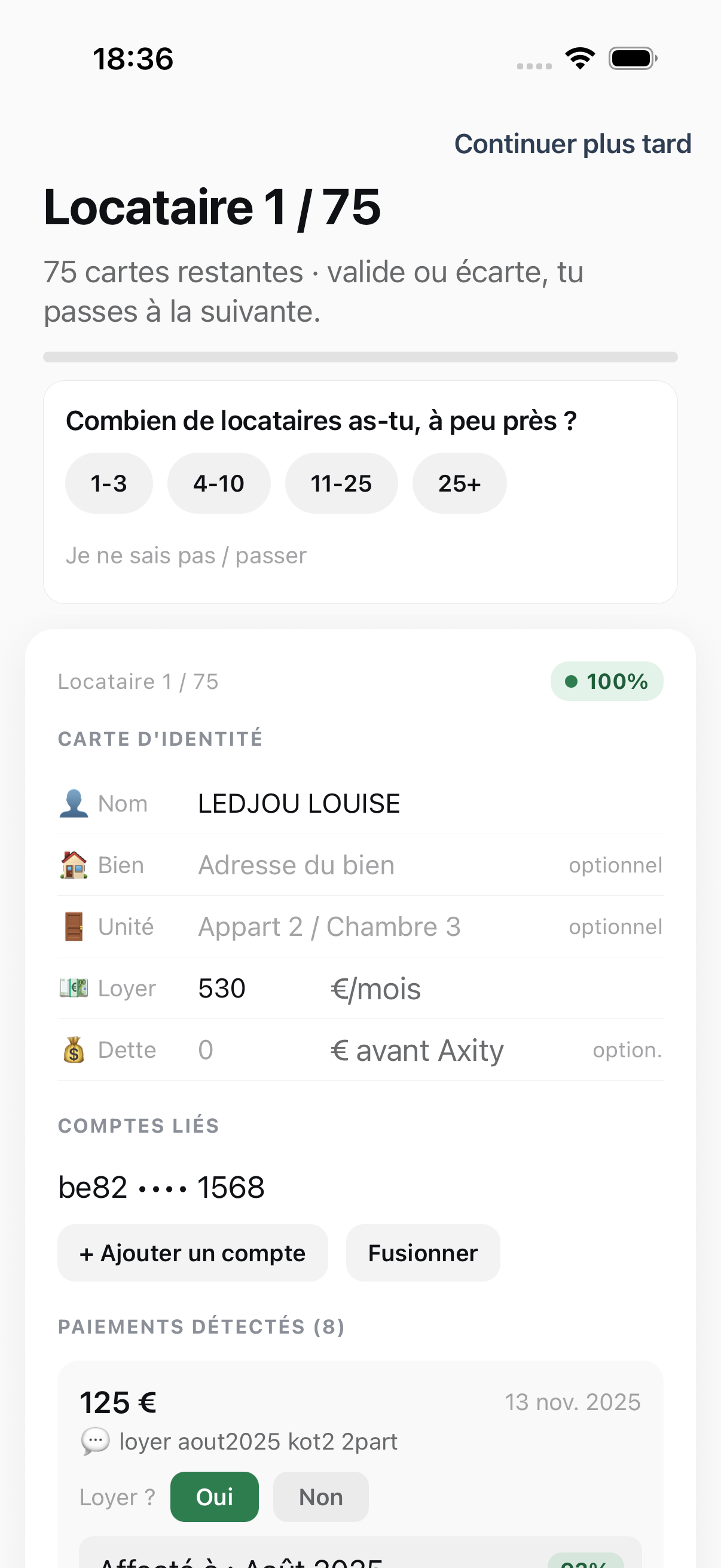 Détection et validation des paiements